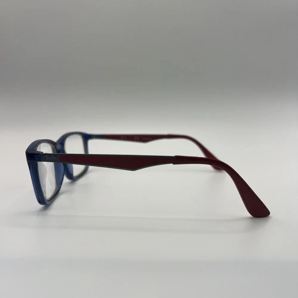 Ray-Ban RB1570 3721 Kids Eyeglasses Frames Blue Red Square Full Rim 49-16-130